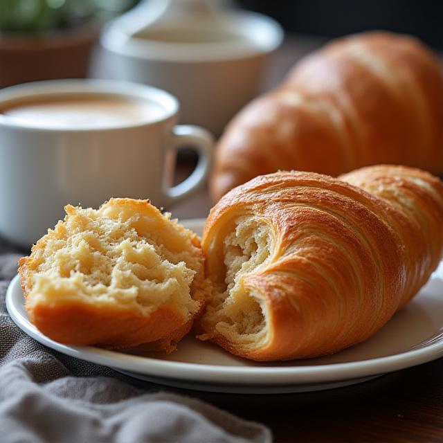 Servizio coffee break con brioche artigianali e caffè fumante