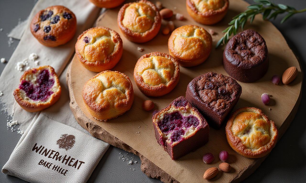 Assortimento di pasticceria artigianale senza glutine del Winterwheat Bakehouse