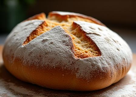 Pagnotta di pane rustico a lievitazione naturale
