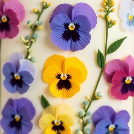 Torta con fiori eduli